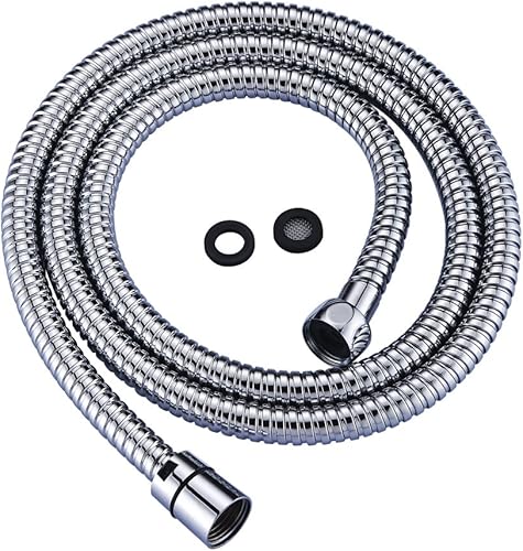 Purelux, sustitución con doble bloqueoManguera de regadera de acero inoxidable, con accesorios de latón., HS010008