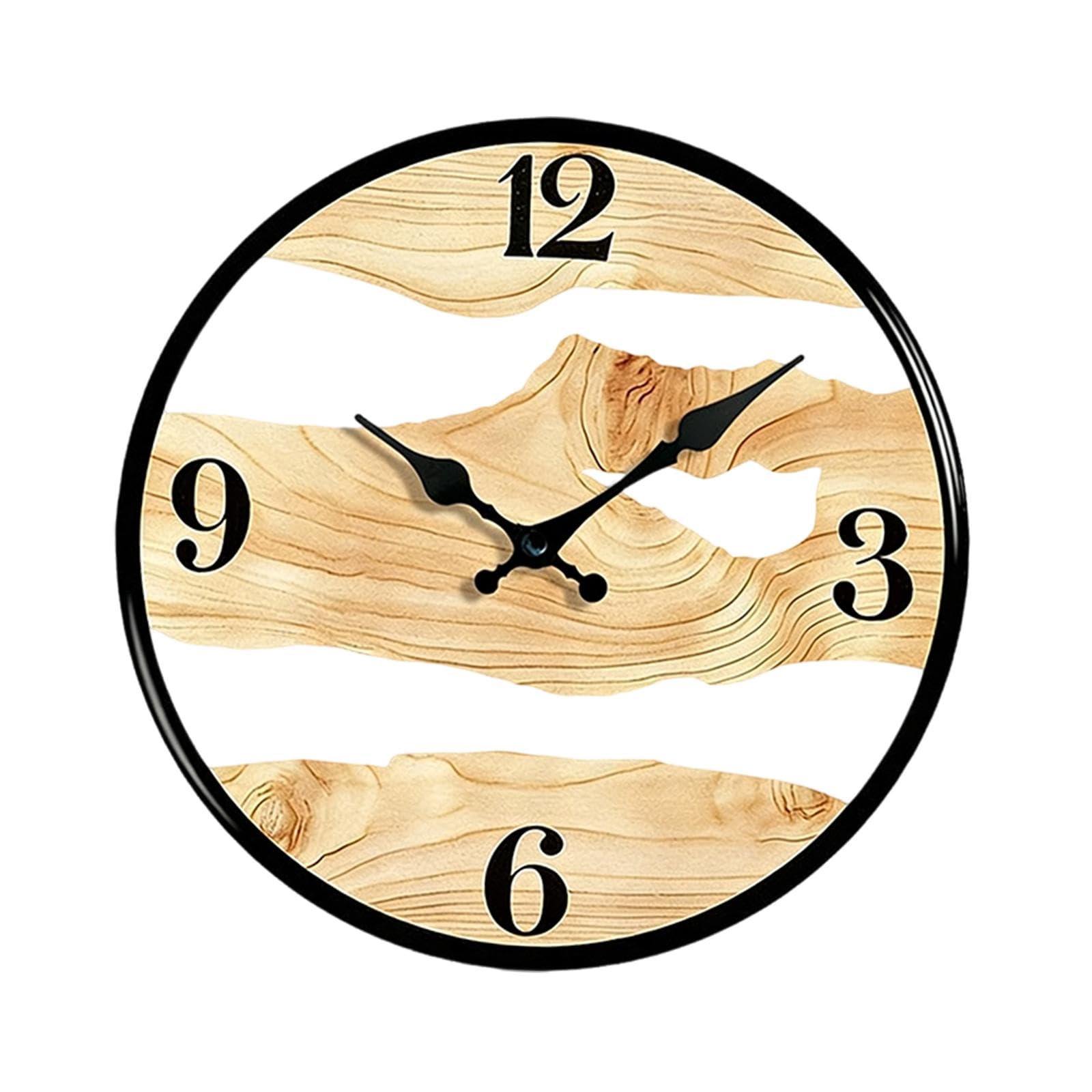Horloge murale bois sans tic-tac pour retrouver le sommeil dans la chambre