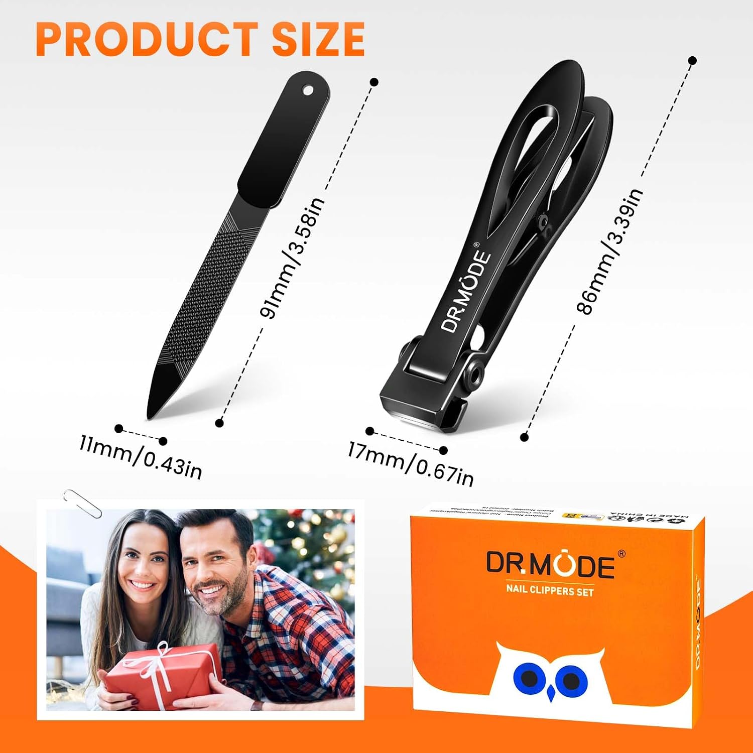 Straight Nail Clippers for Mens Thick Nails for Seniors