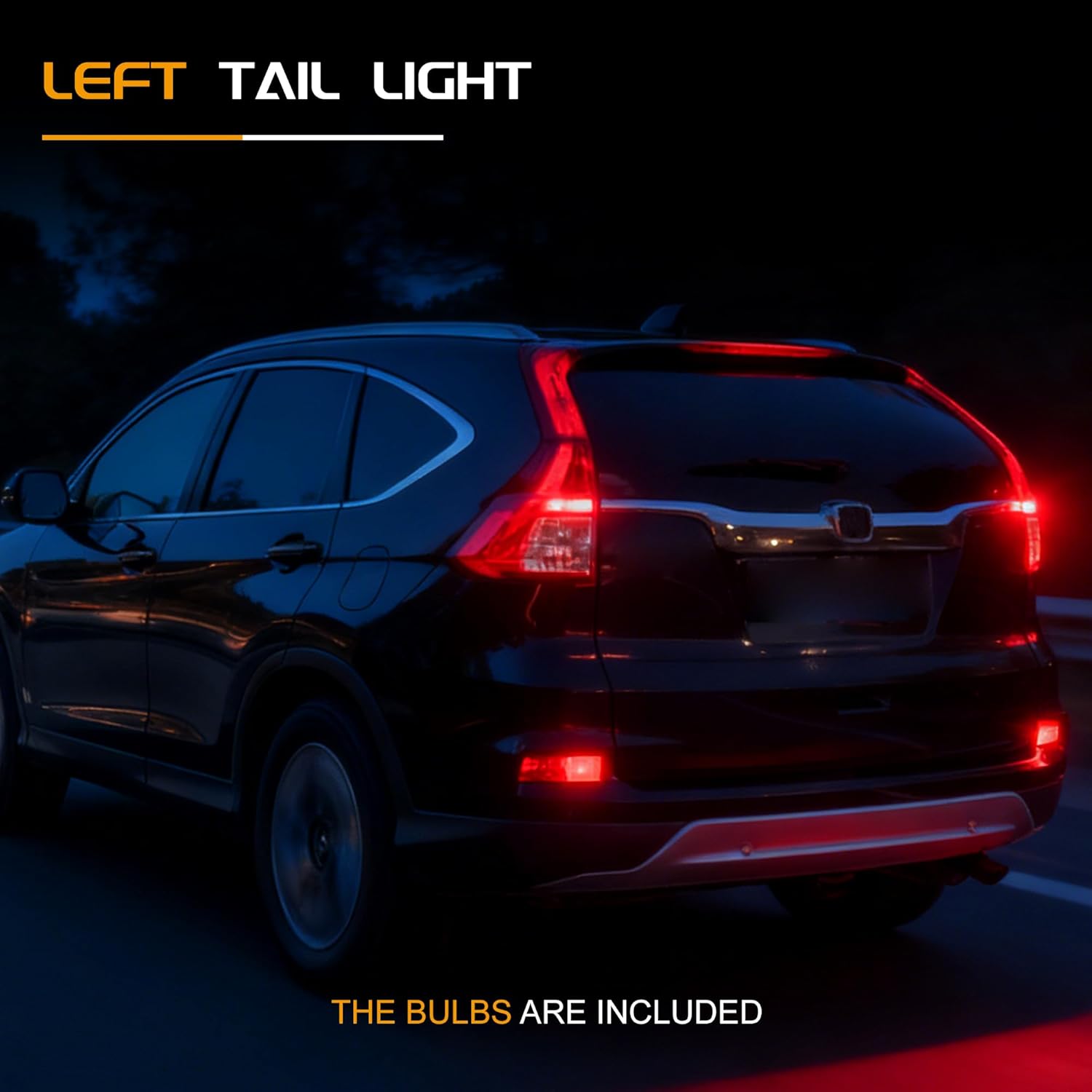 Tail Light Assembly with bulbs Compatible With 2015-2016 Honda CRV - (Left Driver Side), Replace 33550-T1W-A01 HO2800186
