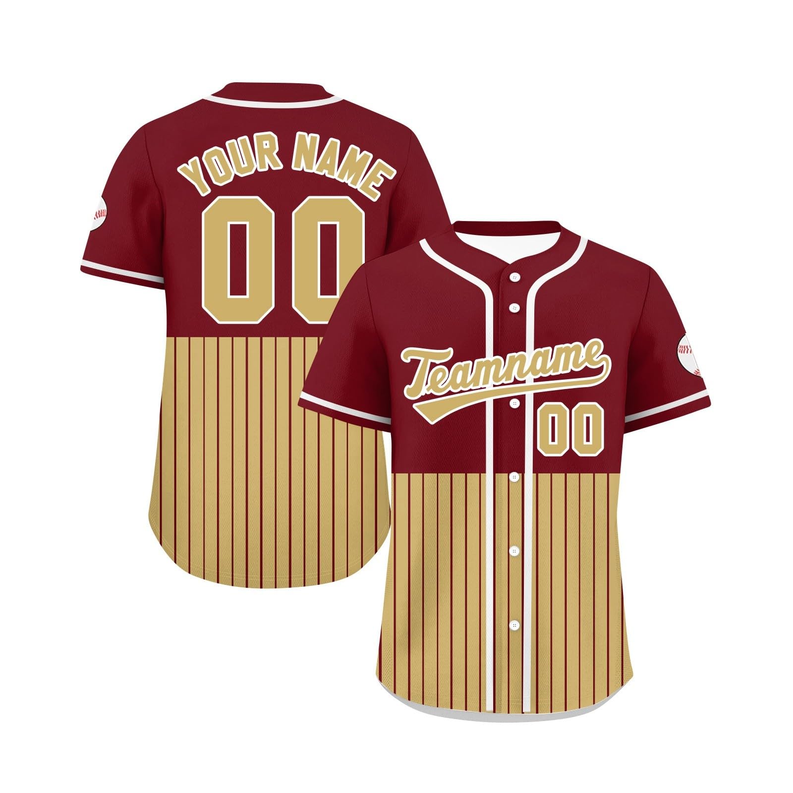 Magliette Personalizzate, Maglie da Baseball, Maglie da Football Americano Maglie Stampate con Il Tuo Nome e Numero, Adatte a Uomini, Donne e Bambini Maglie da Tifoso