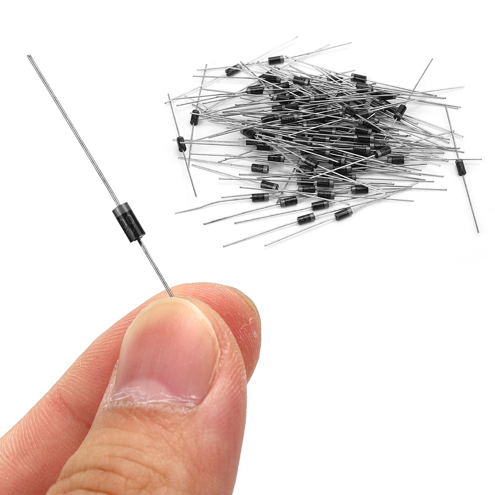 100 Stück 1N4007 Gleichrichterdiode – 1000 V, 1 A, Silizium-Hochspannungsdiode Für Elektronik-Basteleien