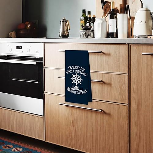 Miniatura 4 de Regalos para propietarios de barcos, toallas de plato con anclaje de barco, accesorios de barco para mujeres, accesorios de lago, toallas de mano