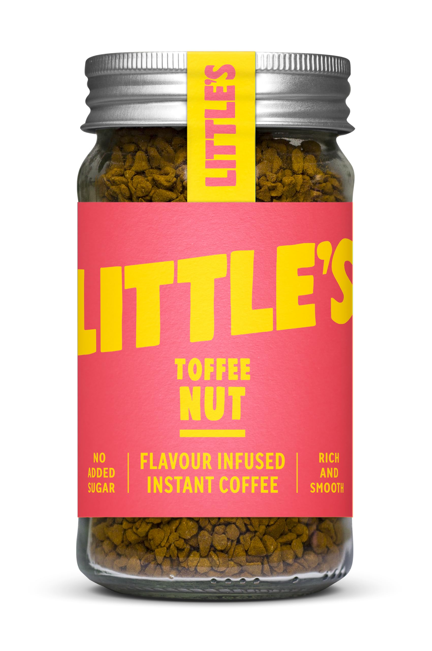 Little’s Toffee Nut Instant Coffee – No Added Sugar, Freeze-Dried Flavored Coffee 1.76 Ounces, 14 Servings Per Jar