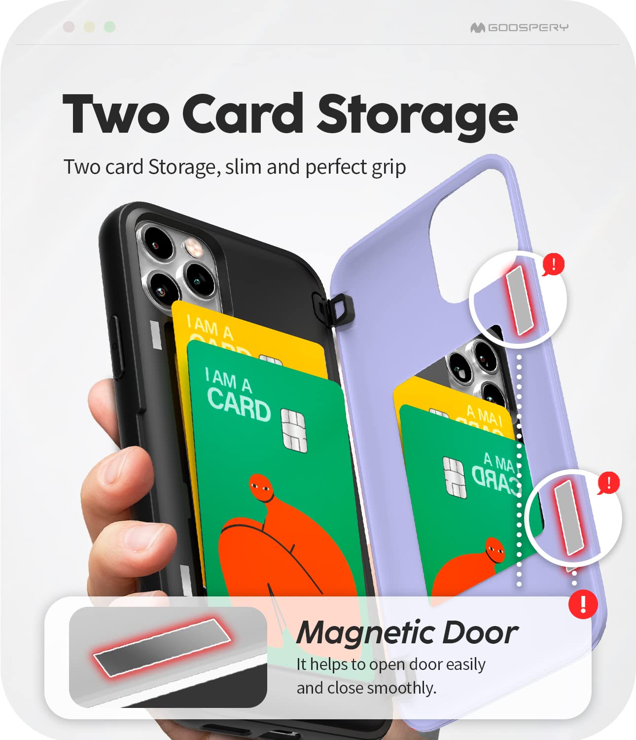 Goospery iPhone 11 ケース 背面 カード 収納 マグネット式 Amazon.co.jp: Goospery iPhone 11 Pro ケース 背面 カード 収納