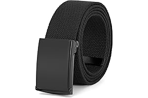 Classic Military Buckle Web Belt | Mens & Womens Webbing Canvas Belt