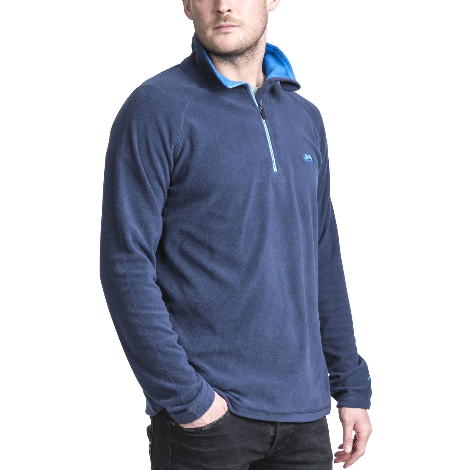 Trespass Mens Fleece Blackford - Casual Microfleece, Half Zip Jumper for Men
