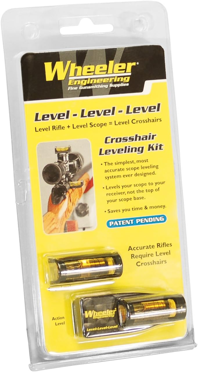 Wheeler Engineering Level Level Level Scope Mounting Leveling Tool with Magnetic Base and Adaptable Design for Scope Mounting, Gunsmithing and Maintenance