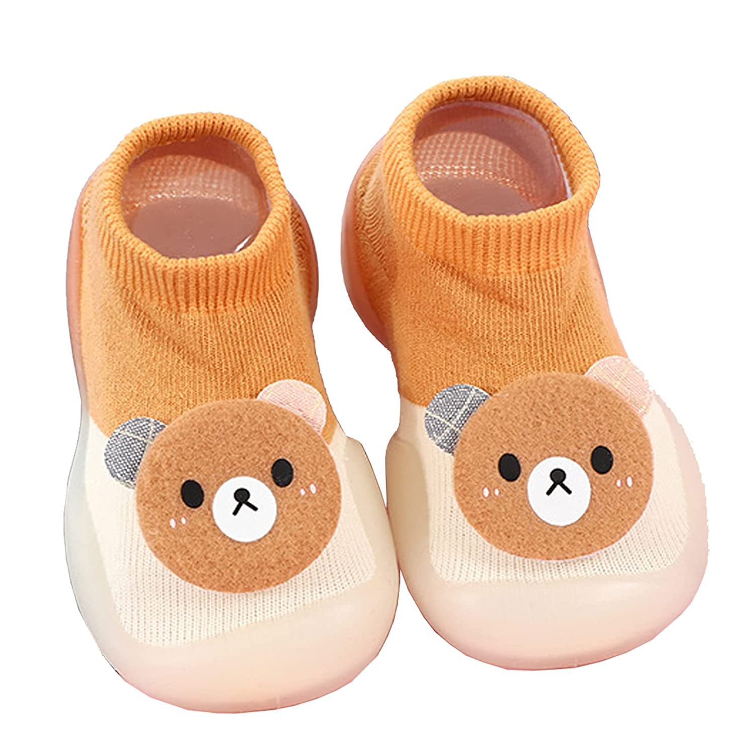 WEIRVI Kids Multicolor Panda Face Shape Cotton and Silicon Rubber base Shoes Cum Socks, Antislip Soft Sole Childrens Shoes (B0BW9F6ZTT) Amazon Price History, Amazon Price Tracker