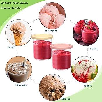 iscream様 Amazon.com: Replacement for Creami Deluxe Pints and Lids 4