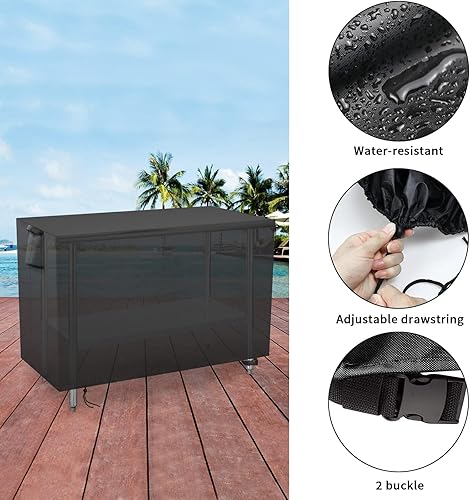 Miniatura 2 de Funda de mesa de preparación al aire libre de 60 pulgadas, impermeable, de acero inoxidable, cubierta de mesa de barbacoa de metal, para todas las