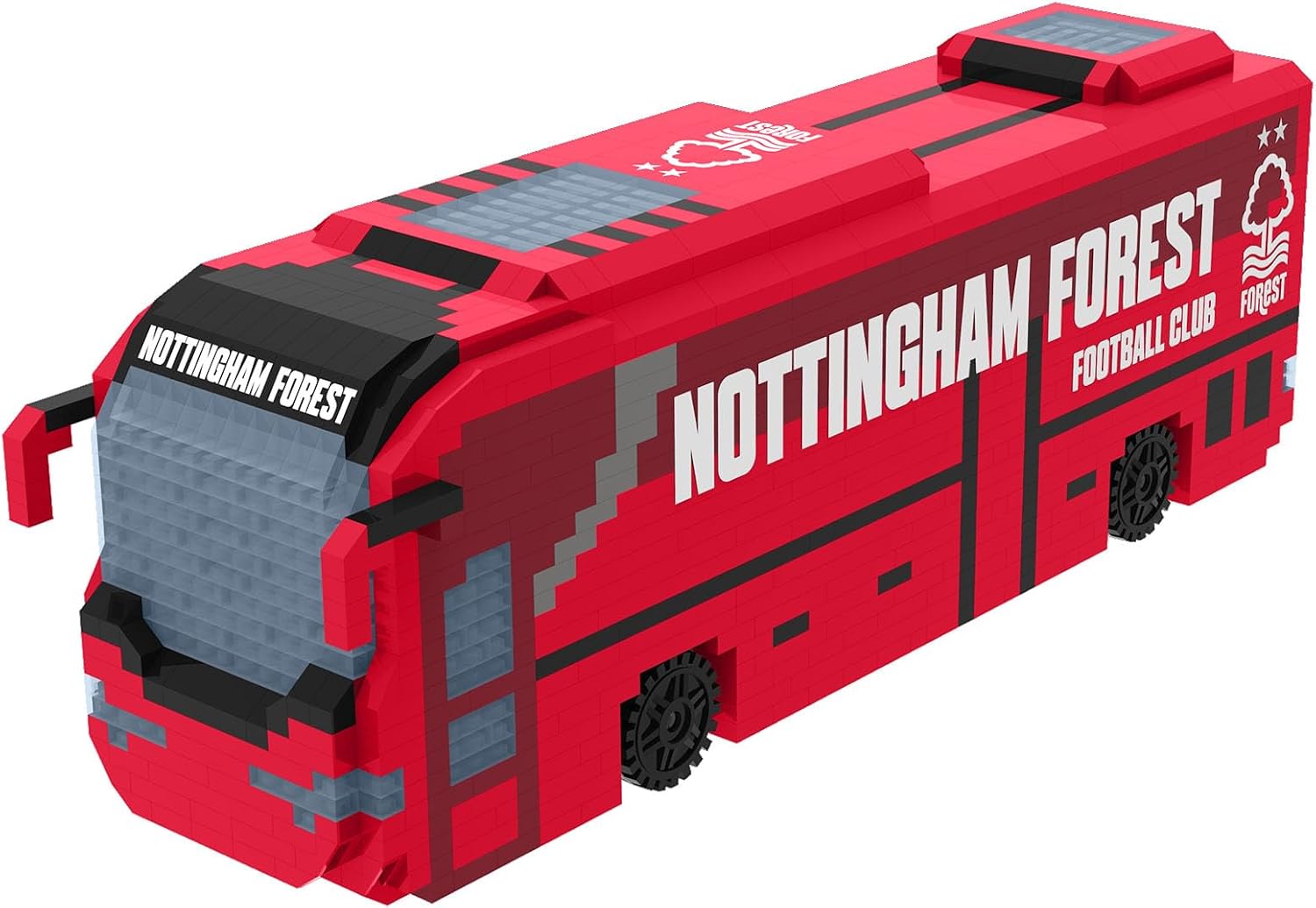 Notts Forest brxlz: FOCO — ly Licensed Nottingham FC 3D BRXLZ Bricks Coach Toy Model