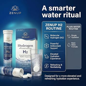 Hydrogen Water Tablets,H2 Molecular Hydrogen, Contain Magnesium and Hydrogen Molecules to Help Replenish Energy and Electrolytes 90 Tablets, 3 Months Supply
