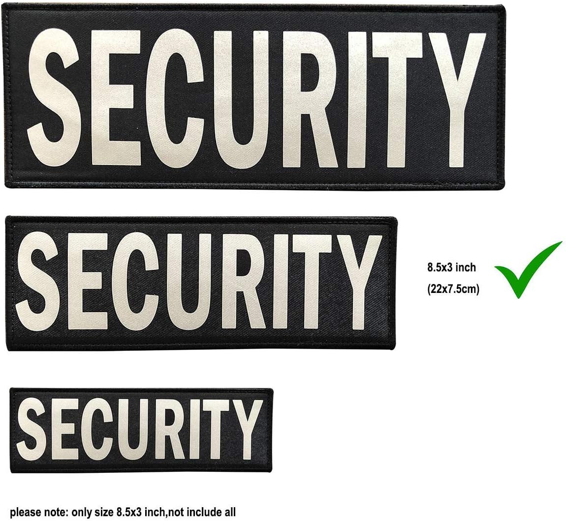 SUVIYA 8.5x3 Inch Large Untra Reflective Security Patch with Hook and Loop (8.5x3 inch)