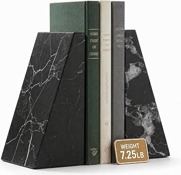 Bey-Berk Whitney Marble Bookends - Thumbnail 2