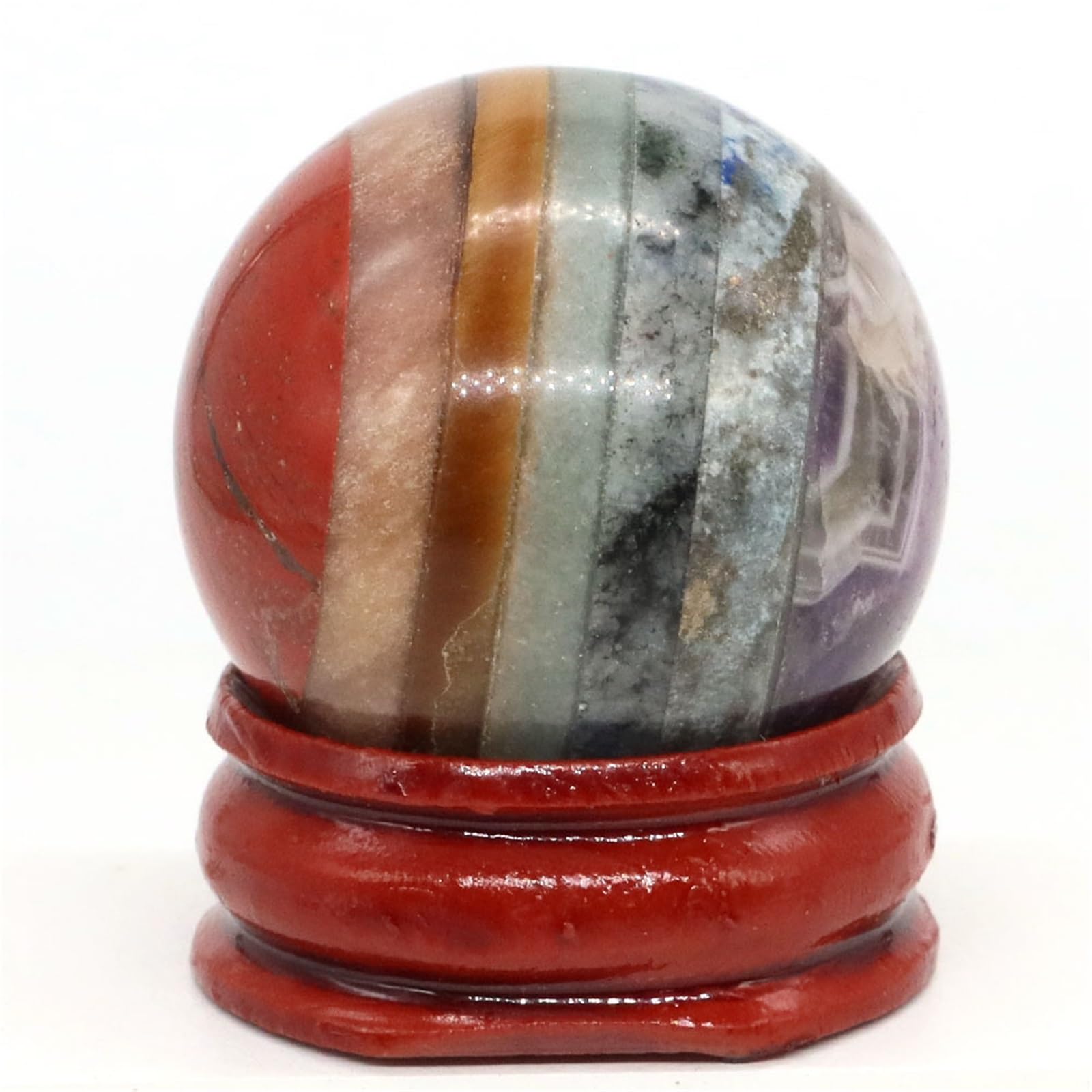 BAYNOPURIN Crystal Sphere 30mm Stone Crystal Sphere Mineral Collection Household Display Globe