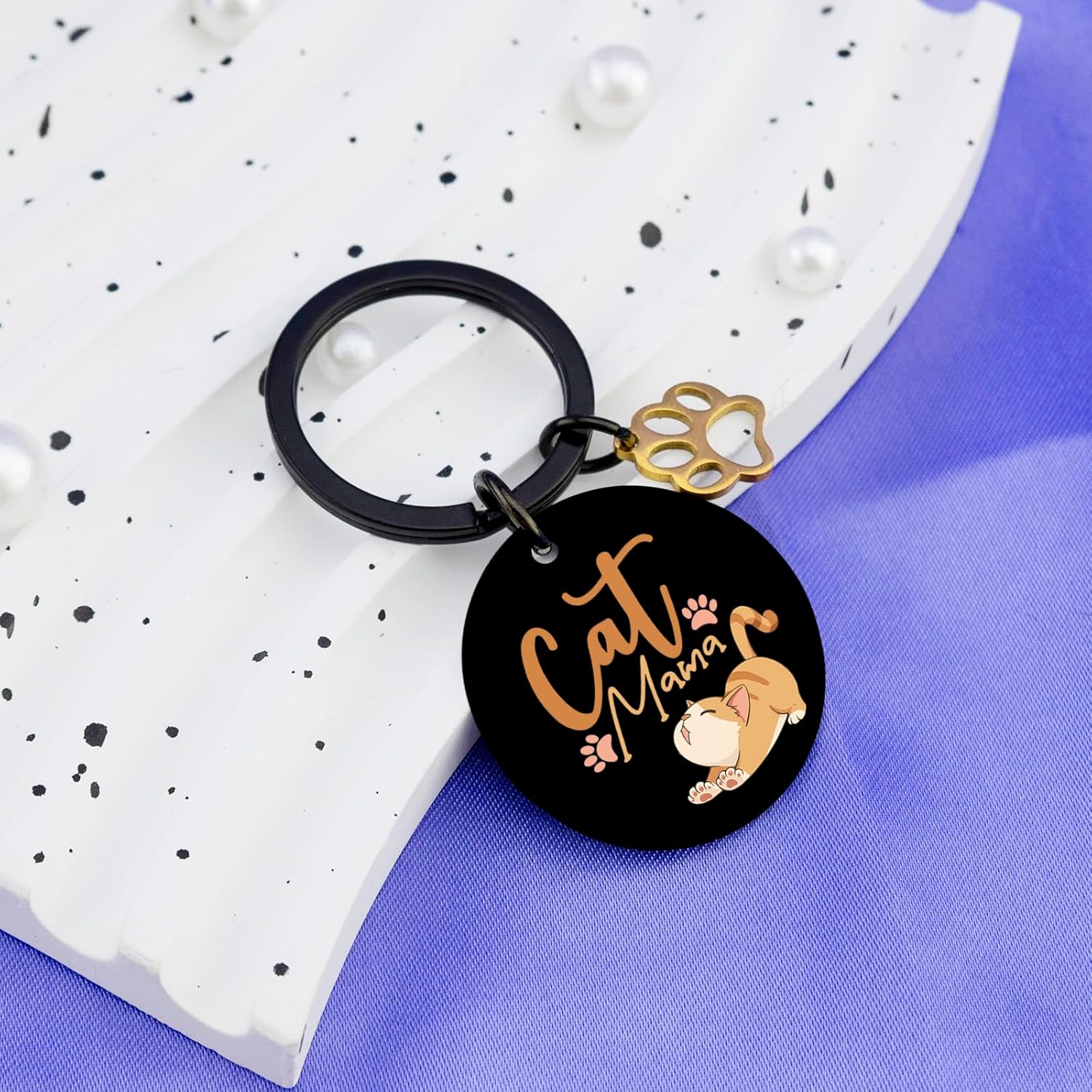 Orange Cat Keychain Gifts Best Cat Mom Gifts For Women Funny Cats Gift For Mothers Day Birthday Unique Cats Lovers Gifts For Cat Mom Owner Mama Cute Birthday Christmas Mother’s Day Gift For Cat Lovers - Image 3