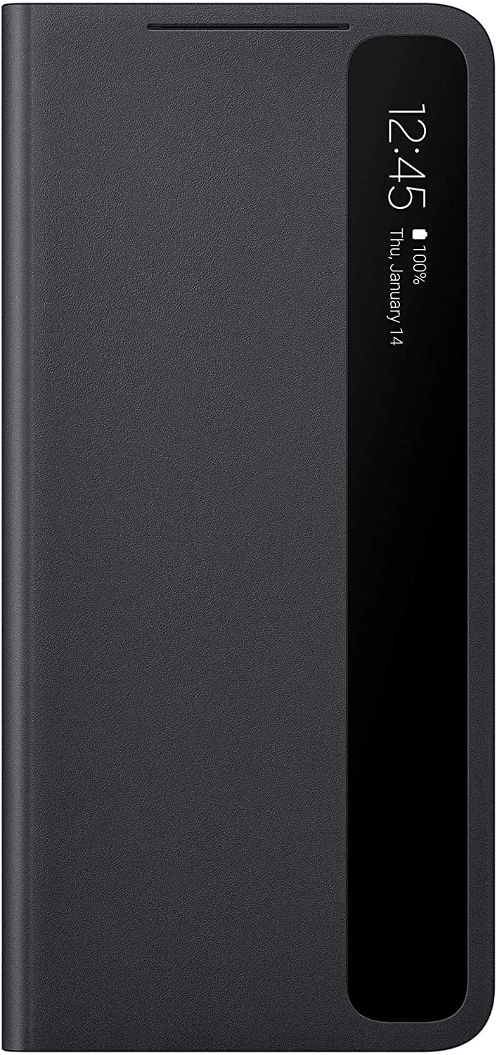Samsung EF-ZG998CBEGEW Clear View Cover per Galaxy S21 Ultra 5G (2021), Nero