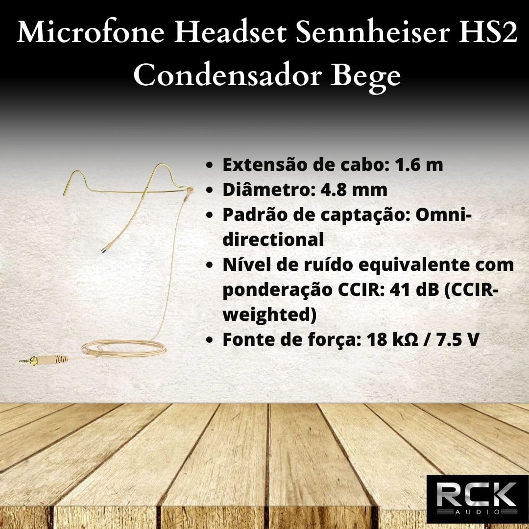 Sennheiser HS - Mikrofon - 3,5-mm-Anschluss - beige (508882)