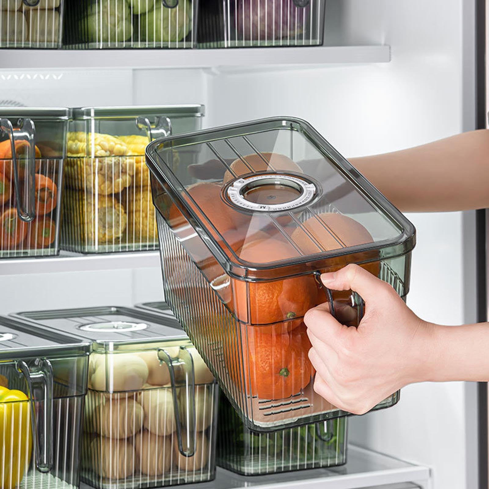 Broodtrommel Voor Zelfgebakken Brood,Luchtdichte Broodtrommels,Herbruikbare tijdregistratie broodopslagcontainer - Brooddoos met luchtventiel, broodopslagcontainer met deksel voor zelfgebakken
