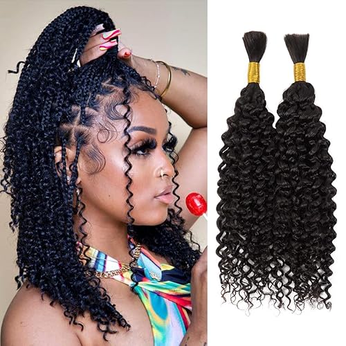 Miniatura 12 de Starlet - Extensiones de cabello humano virgen liso a granel para micro trenzado, 20 pulgadas, 7.57 onzas, 4 paquetes, rubio miel y rubio platino