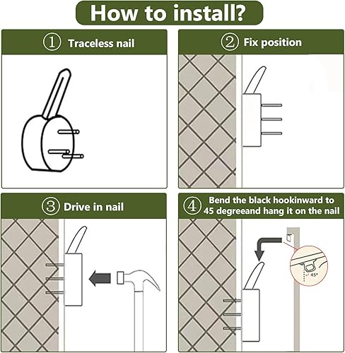 Miniatura 7 de Pennimor Lienzo decorativo de pared de Navidad, juego de 3 marcos de 12 x 16 pulgadas, decoración navideña a cuadros rojos y negros, arte de pared