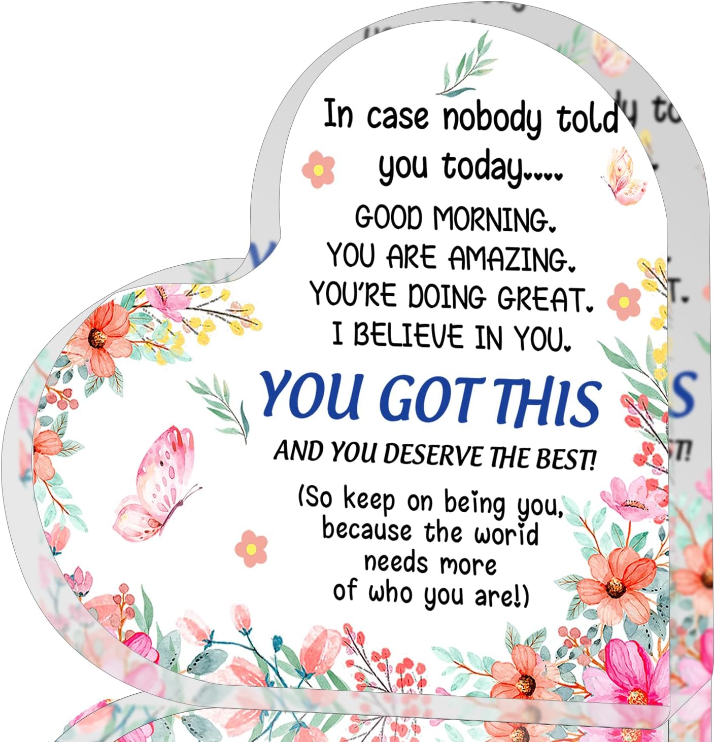 Appreciation Gifts for Women, Thank You Gifts, Affirmations Heart Shape Acrylic Sign, Inspirational Gifts, I Believe In You Sign, Office Gift, Thank You Gifts For Women Nurse, Teacher, Boss, Coworker