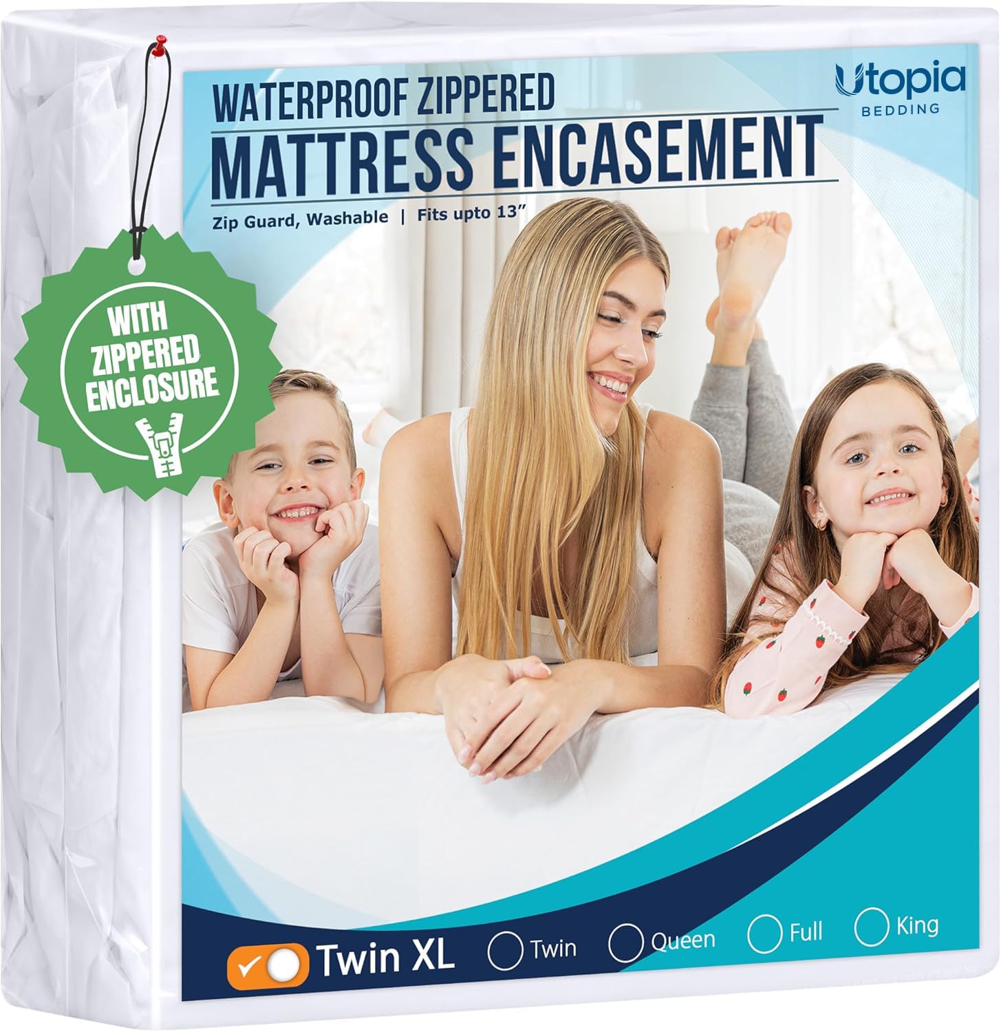 Utopia Bedding Zippered Twin XL Mattress Encasement