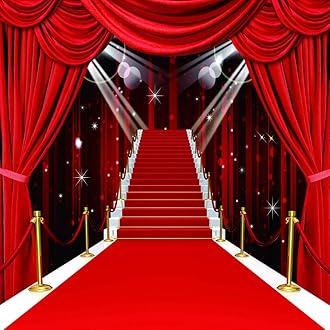 CYLYH10x10ft Red Carpet Photography Backdrop Hollywood Party Backdrops Birthday Party Photo Background 105