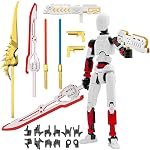 T13 Action Figure (Assembly Completed) Titan 13 Dummy 13 Robot 13 Figure 3D Printed Articulated Multi-Jointed Movable Robot Model (BK Space Warrior)