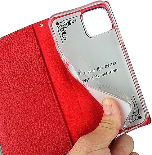 Miniatura 3 de COOVS Funda para iPhone 12 Pro Max de 6.7 pulgadas, funda de piel auténtica premium tipo cartera ranuras para tarjetas soporte Funda protectora a