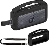 Silicone Case for Soundcore Motion 300 High Resolution Wireless Portable Speaker, Protective Stand for Motion 300 Speaker, Accessories (Black) - 1
