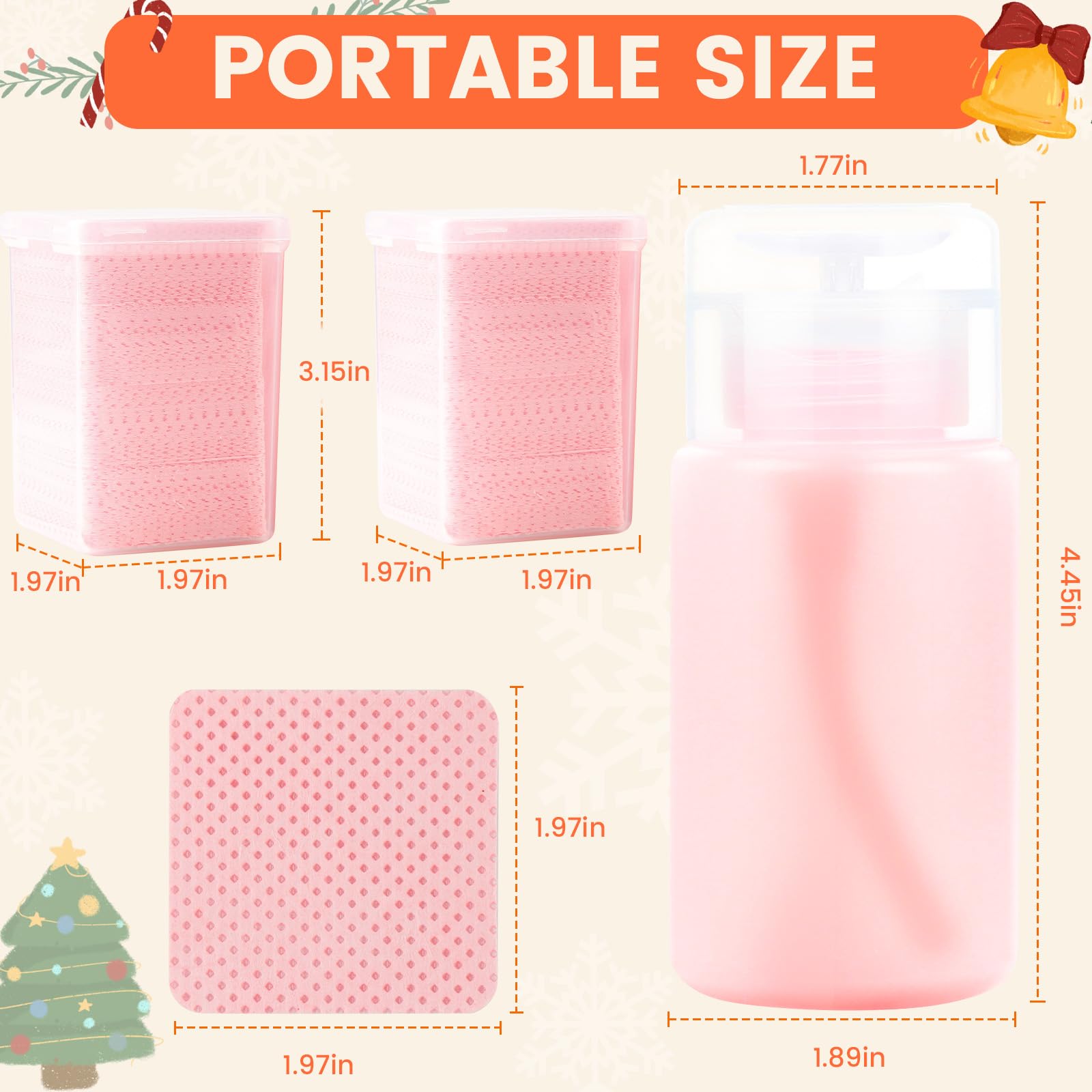 400 toallitas de uñas sin pelusa con dispensador – Toallitas quitaesmalte de uñas de gel con dispensador de acetona, extensiones de pestañas con pegamento de limpieza con 1 dispensador de 7