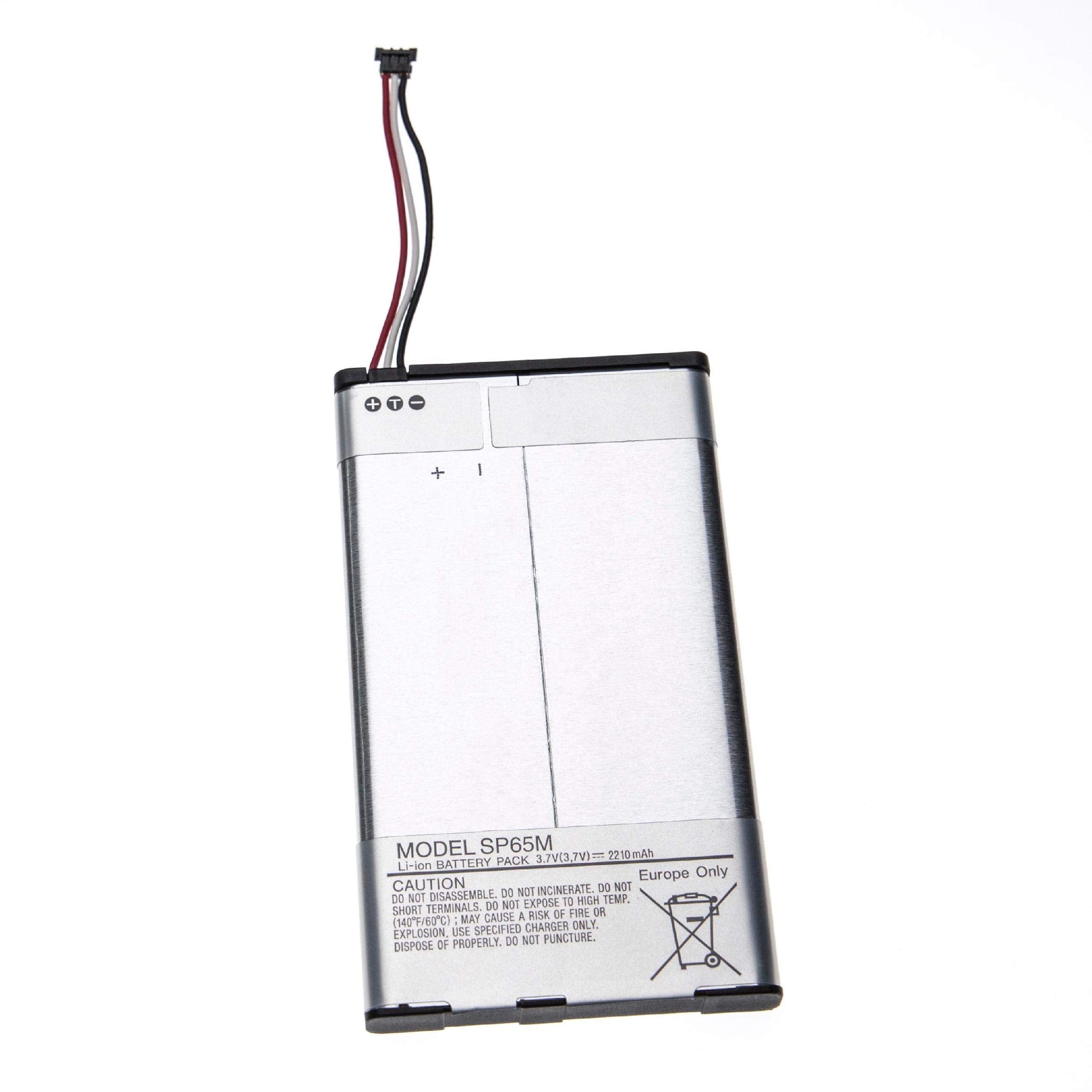 vhbw Batería Compatible con Sony PlayStation PS Vita PCH-1000, PCH-1004, PCH-1006, PCH-1100, PCH-1104 videoconsolas - Reemplaza SP65M (Li-Polímero, 2200 mAh, 3,7 V)
