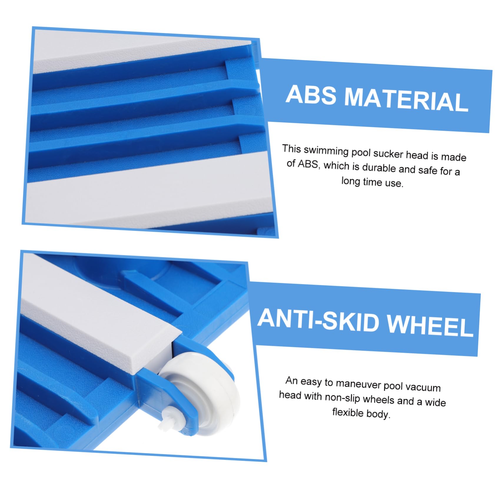 Yardwe Cabezal De Succión De Piscina Manual Con Limpiador, Piezas De Vacío, Cepillo Para Aspiradora De Mano y Cabezal De Limpieza Abdominales