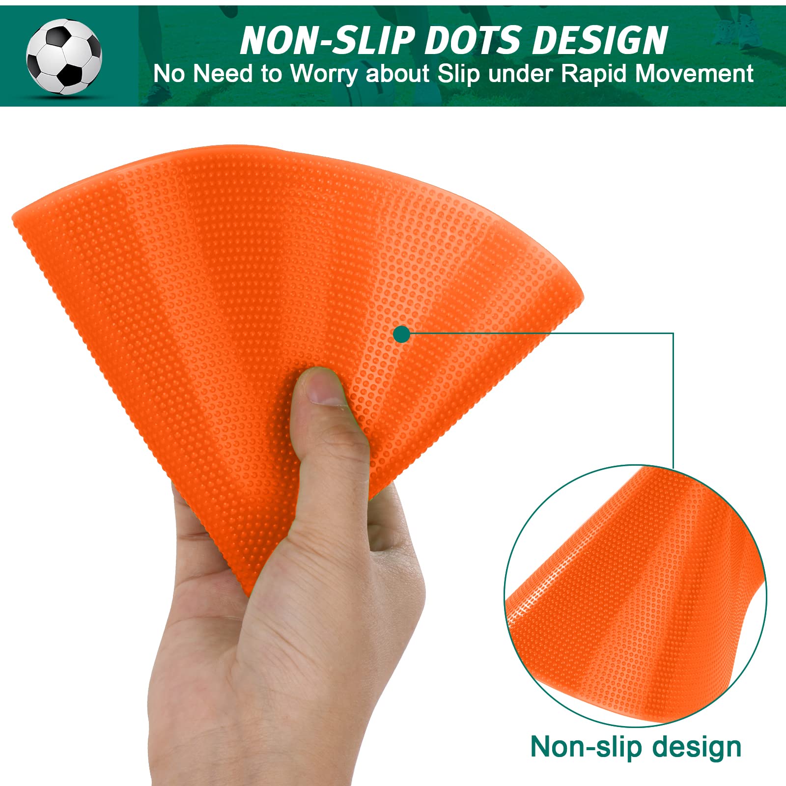 Poly Spots 10 cm lub 23 cm płaskie stożki markery punktowe na siłownię / trening PE, tańca, 12/18/24 szt. antypoślizgowe gumowe kropki podłogowe płaskie markery tarczowe do piłki nożnej koszykówki