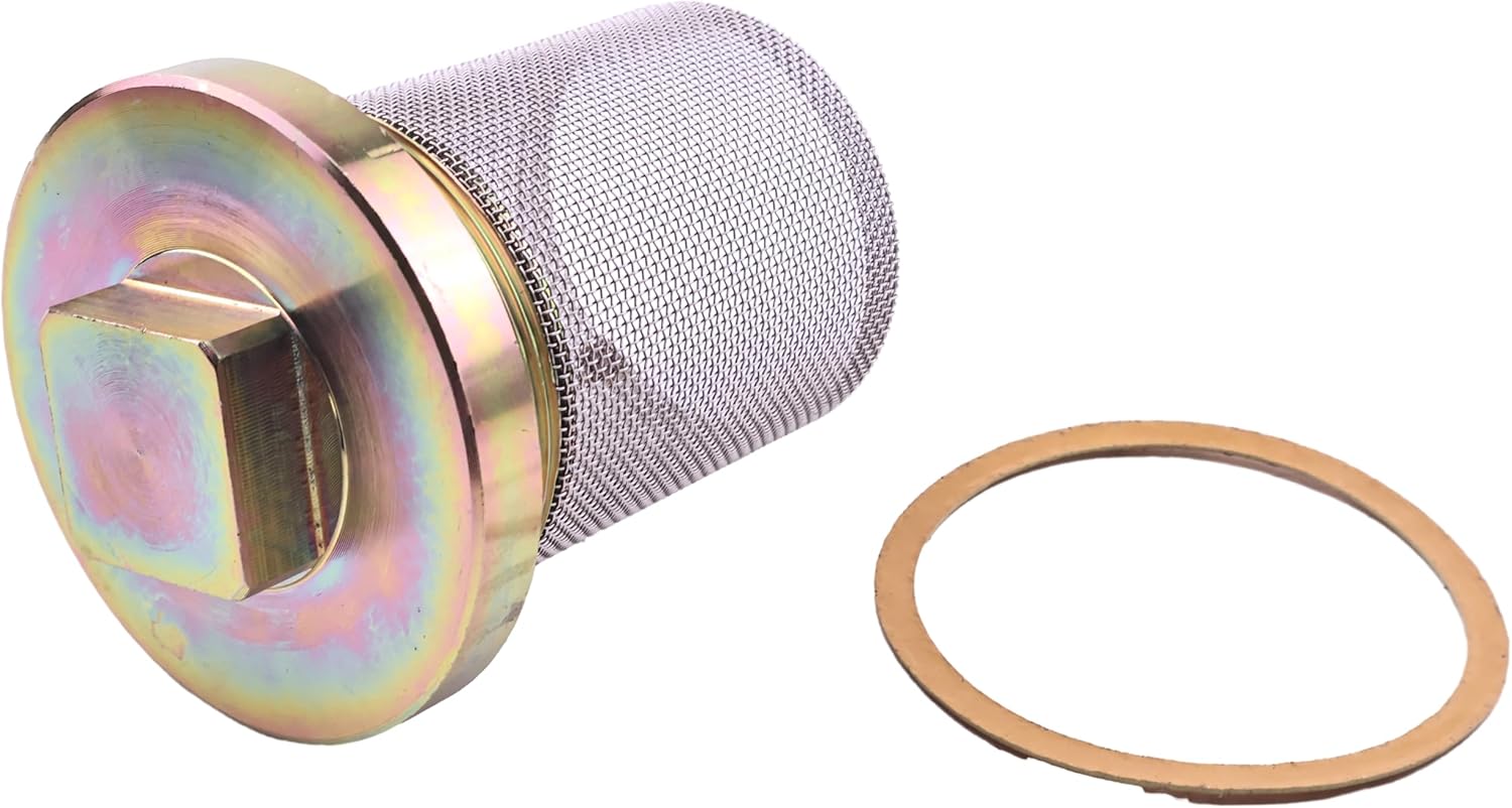 8N6734 9N6730WG Oil Pan Drain Plug Strainer Gasket Compatible with Ford/New Holland 2N 8N 9N 50 NAA 600 Jubilee 2000 2120