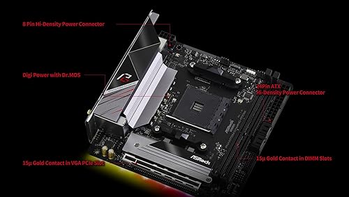 ASRock B550 PHANTOM GAMING-ITX/AX Motherboard - Thumbnail 3
