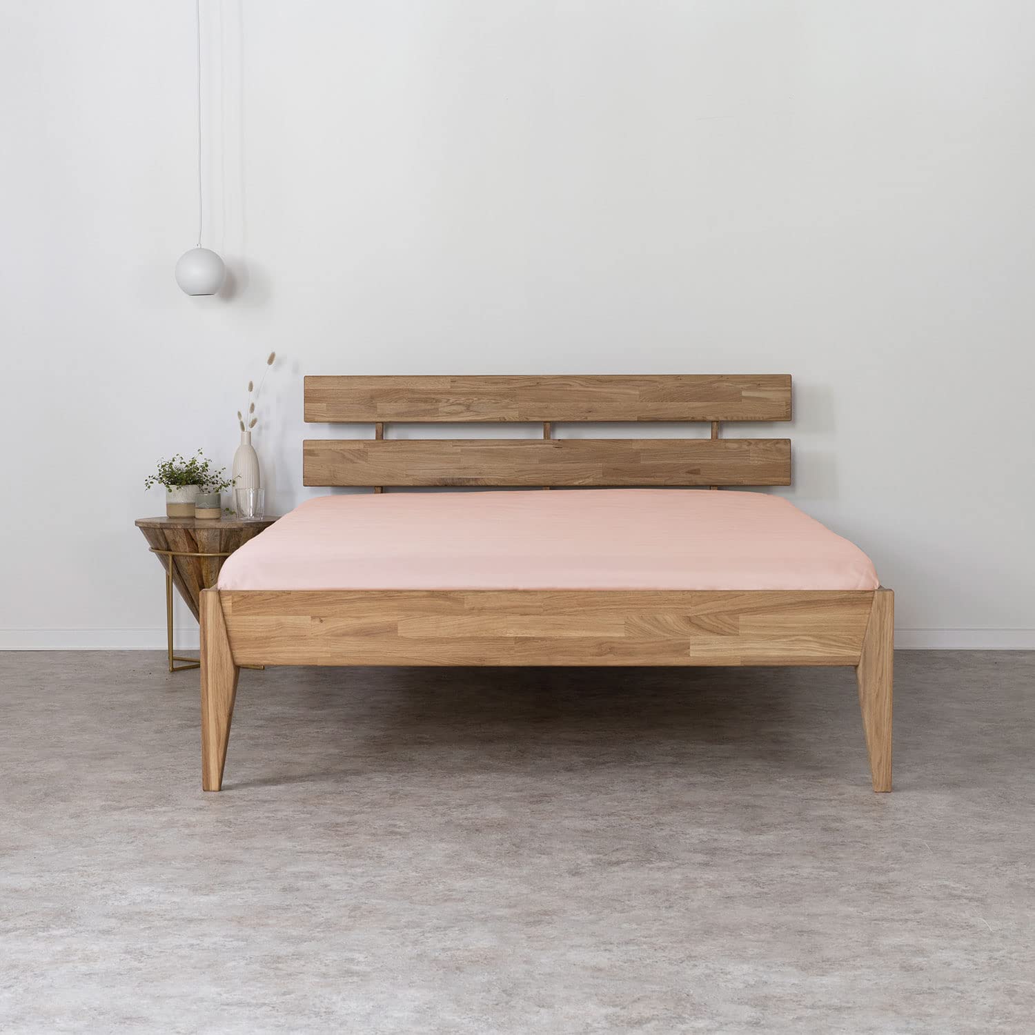 AGAPIE - Bambus Lyocell Spannbettlaken 140x200x35 cm - Alt-Rosa, 100% Bio Oeko-Tex 100, für Allergiker, Antibakteriell, Ganzjahres-Bettwäsche, Atmungsaktiv, Geruchshemmend, Besonders sanft