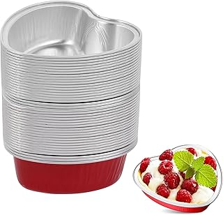 25Packs 100 ml/ 3.4 ounces Heart Shaped Cake Pans