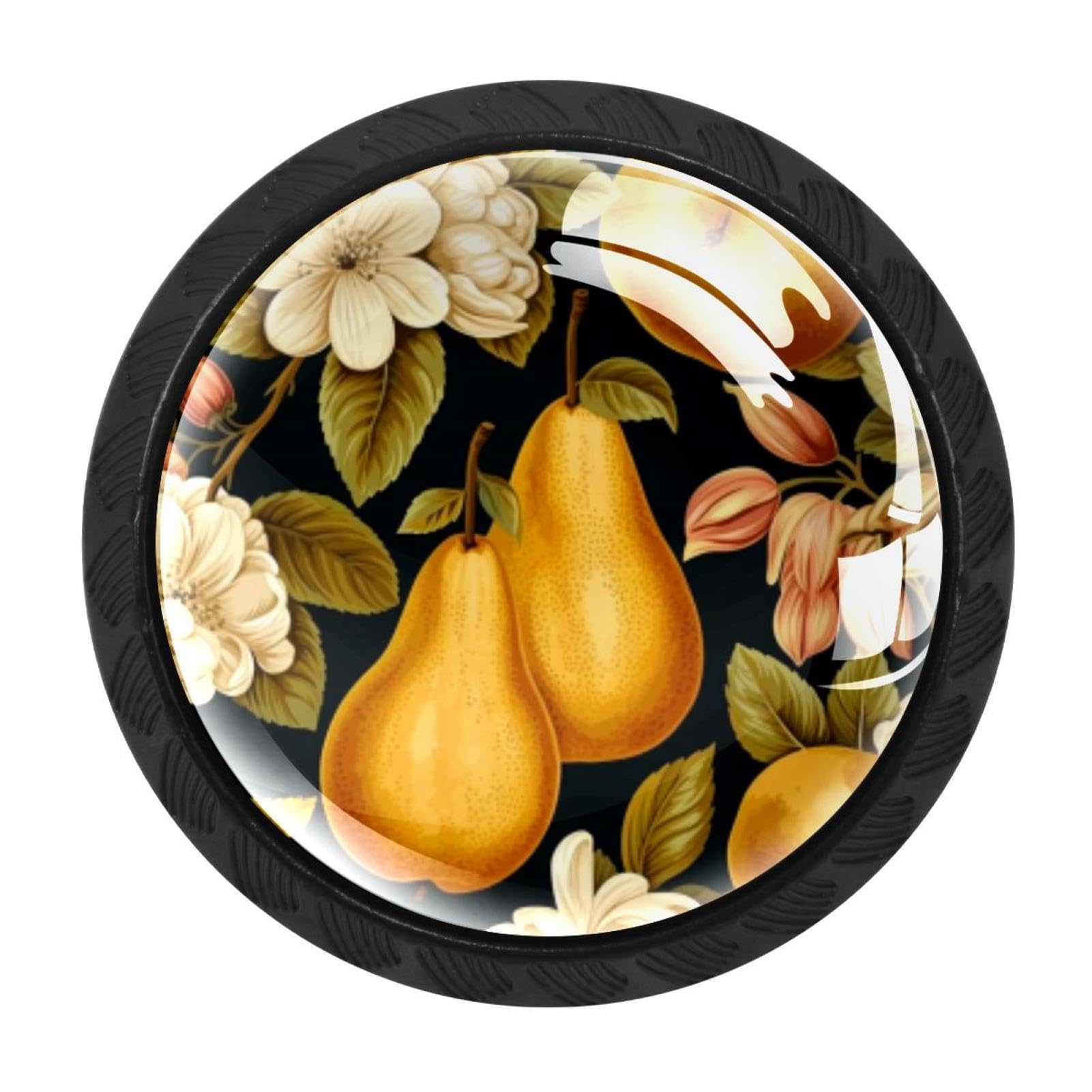 CHENZZZZ 4 Pieces Kitchen Cabinet Knobs Thanksgiving Pear Drawer Knobs Dresser Knobs Drawer Pulls Door Knobs Dresser Drawer Handles Knobs for Dresser Drawers