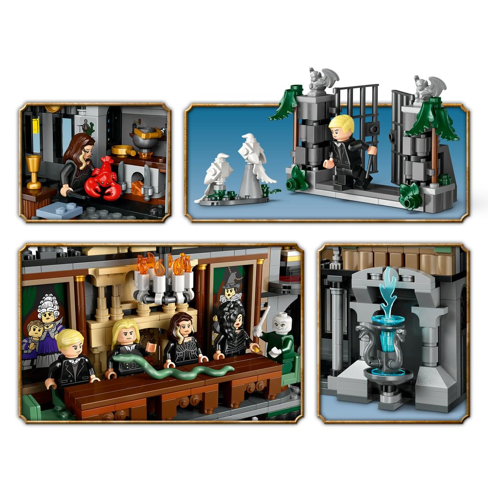 LEGO Harry Potter Dwór Malfoyów 76453 | Model domu, zabawka dla 10-latka do ekspozycji, prezent dla fana Harry’ego Pottera, zestaw klocków dla dzieci, 1601 elementów