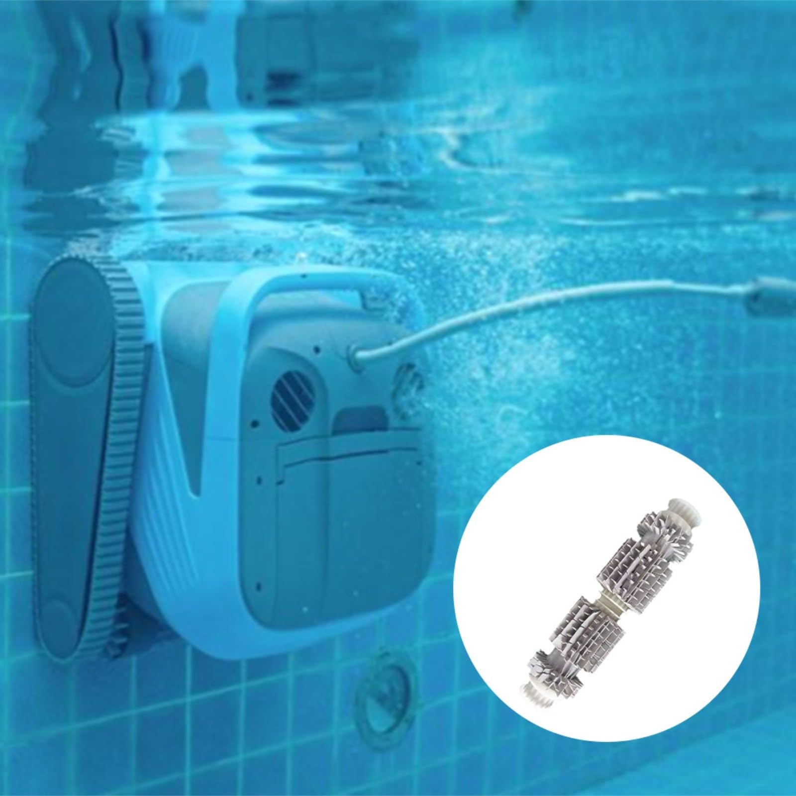 Spazzola di carbone 9980892 e camera d'aria 9985006 per pulitore piscina Dolphin M400, kit di pezzi di ricambio per una manutenzione efficiente della piscina