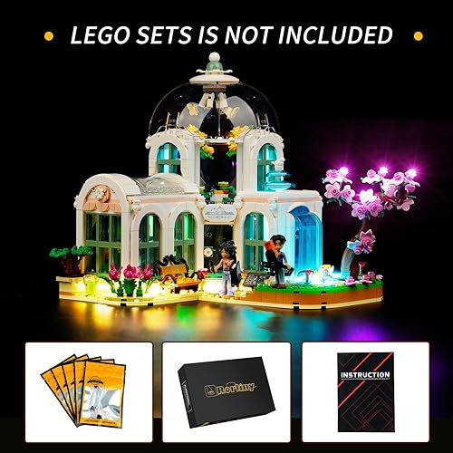 Miniatura 2 de Rorliny Kit de luz LED para Lego Friends Botanical Garden 41757, kit de iluminación creativa compatible con Lego 41757 (solo luces, sin juego de