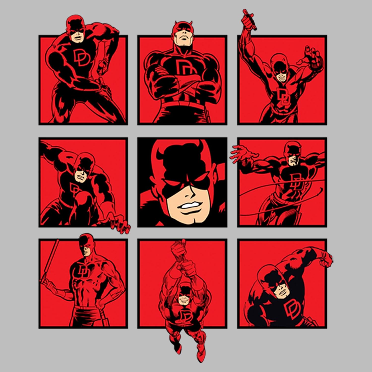 Men's Marvel Daredevil Poses Pull Over Hoodie
