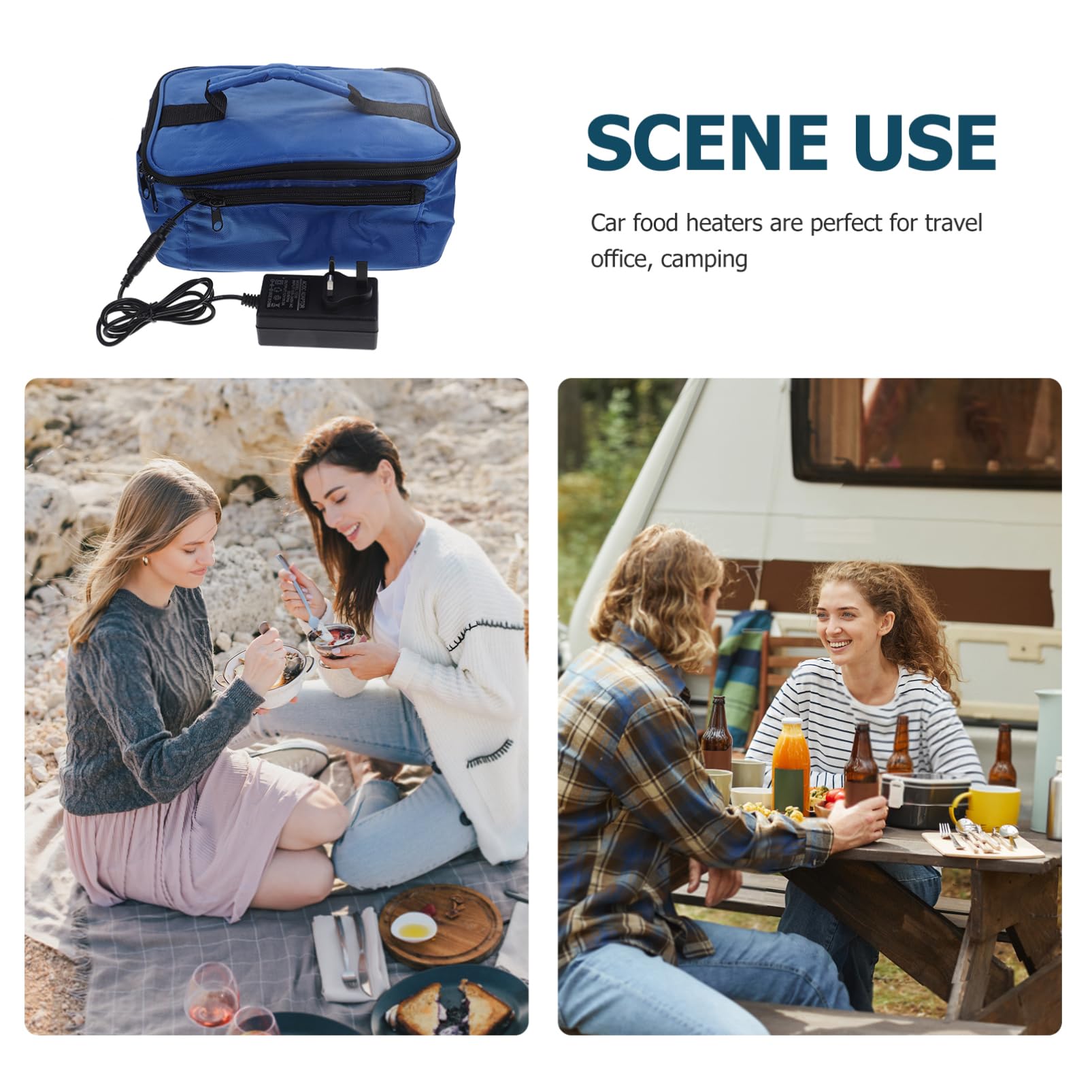 PRETYZOOM Bolsa Para Almuerzo Isotermica Fiambrera Calentada De Viaje Bolsa Aislante Exterior