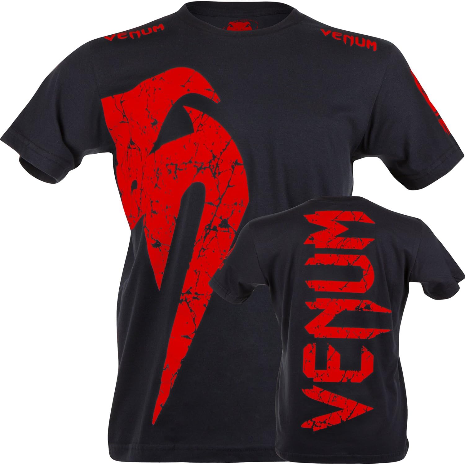 Venum T-shirt Giant - Zwart/Wit – The Fight Company