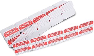 500 L LIKED Raffle Tickets, Red(4 Color Selection), Double Rolls, Ticket for Events, Entry, Class Reward