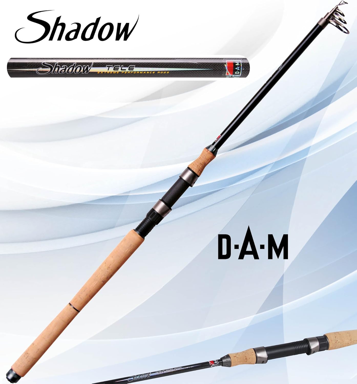DAM Angelrute Shadow Tele (Länge: 270 Cm) 270 Cm 25-40 G