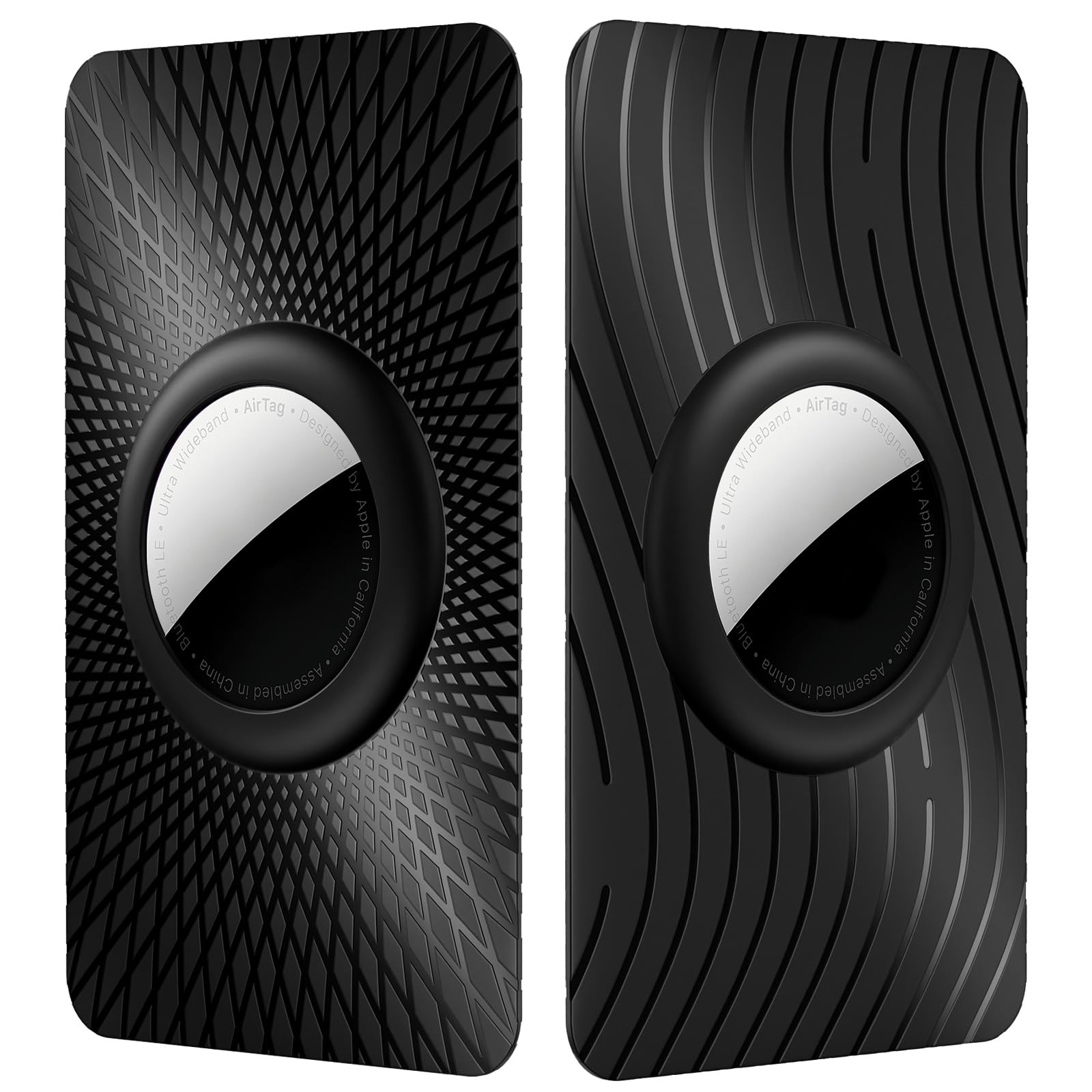 for Airtag Holder Wallet, fits Air Tags-2 Pack Case Card Holder for Women Men, Ultra Thin Compatible with Apple Airtag for Purse, Handbag, Backpack